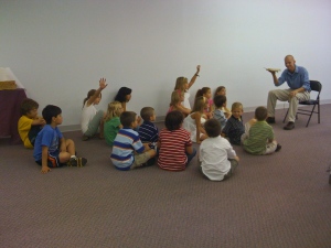 kids sermon, the first try.  "I spy..."